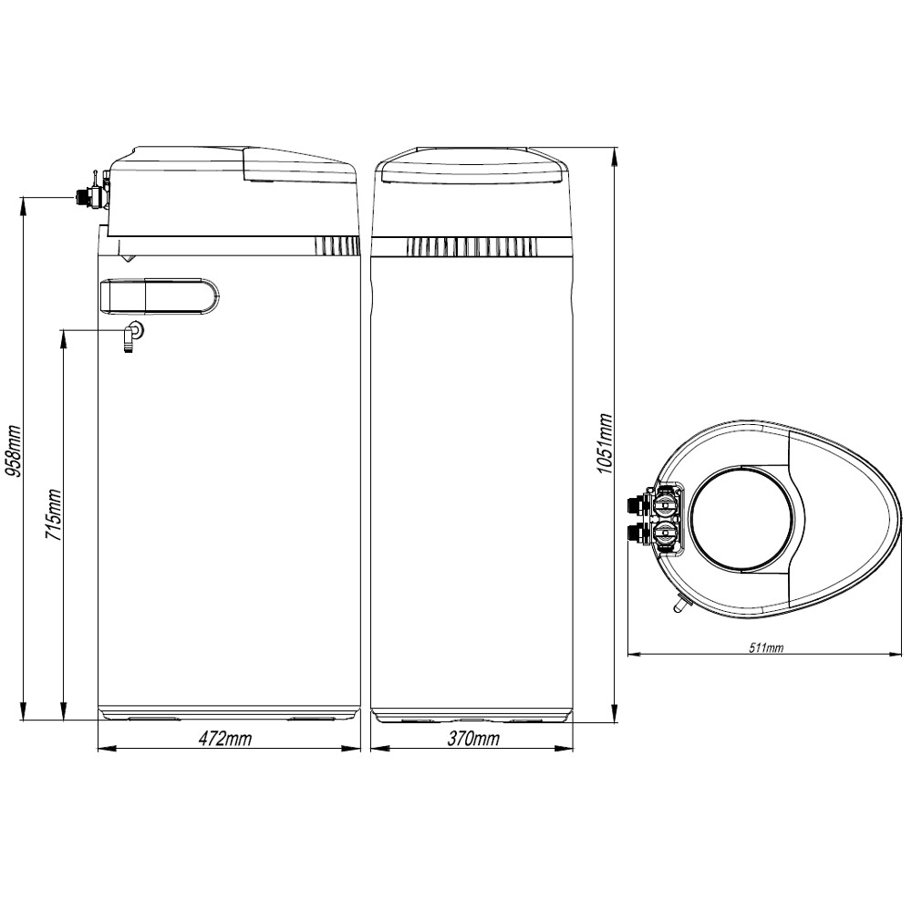 Кабинетная система водоподготовки Atoll Excellence B-45М (умягчение, удаление железа, марганца)